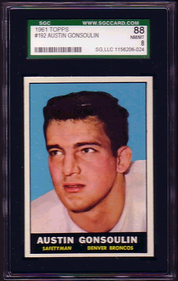 Goose Gonsoulin - 1961 Topps #192 - SGC 88