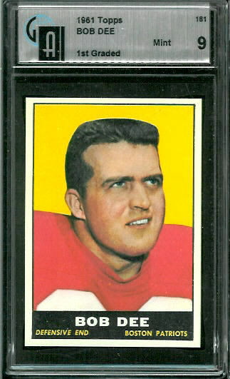 1961 Topps #181 - Bob Dee - GAI 9