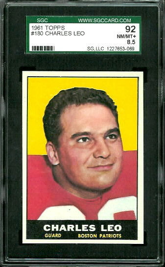 Charley Leo - 1961 Topps #180 - SGC 92