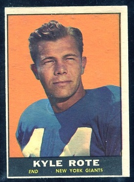 Kyle Rote - 1961 Topps #87 - nm