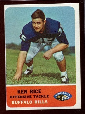 Ken Rice - 1962 Fleer #17 - nm oc