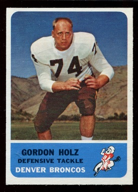 Gordy Holz - 1962 Fleer #40 - ex