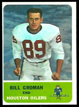 1962 Fleer #49 - Bill Groman - nm oc