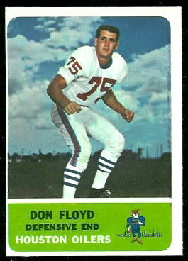 1962 Fleer #54 - Don Floyd - nm oc
