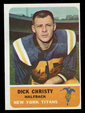 Dick Christy - 1962 Fleer #58 - nm oc