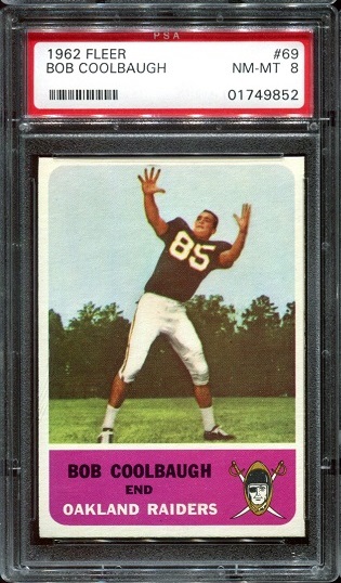 Bob Coolbaugh - 1962 Fleer #69 - PSA 8