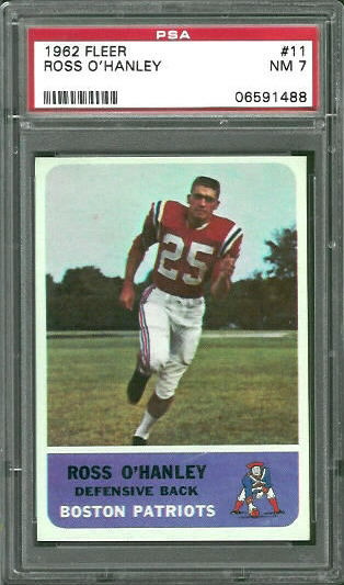 Ross O'Hanley - 1962 Fleer #11 - PSA 7