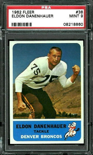 Eldon Danenhauer - 1962 Fleer #38 - PSA 9