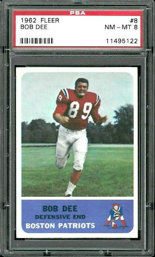 1962 Fleer #8 - Bob Dee - PSA 8