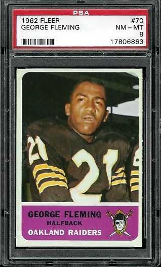 George Fleming - 1962 Fleer #70 - PSA 8