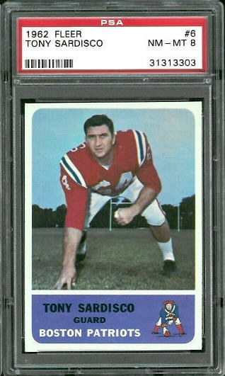 1962 Fleer #6 - Tony Sardisco - PSA 8