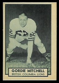 1962 Topps CFL #15 - Gordie Mitchell - nm