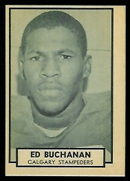 1962 Topps CFL #21 - Ed Buchanan - nm-mt oc