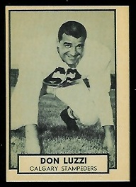1962 Topps CFL #29 - Don Luzzi - nm-mt oc