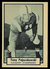 1962 Topps CFL #31 - Tony Pajaczkowski - nm