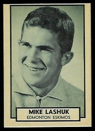 1962 Topps CFL #49 - Mike Lashuk - nm-mt oc