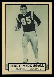 1962 Topps CFL #70 - Gerry McDougall - nm+