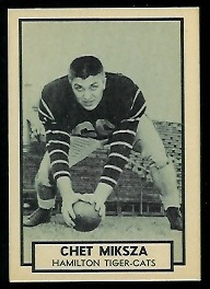 1962 Topps CFL #71 - Chet Miksza - nm+