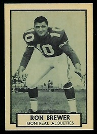 1962 Topps CFL #77 - Ron Brewer - nm+