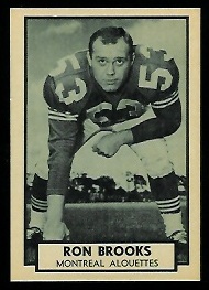 1962 Topps CFL #78 - Ron Brooks - nm-mt