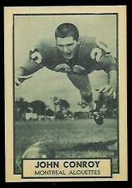 1962 Topps CFL #82 - John Conroy - nm-mt