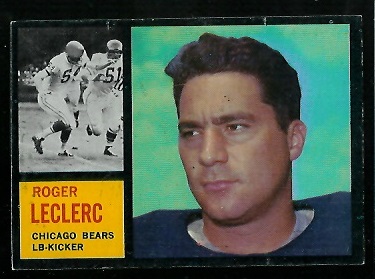 1962 Topps #19 - Roger LeClerc - exmt