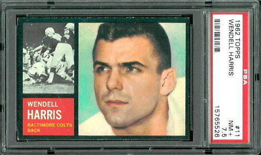 Wendell Harris - 1962 Topps #11 - PSA 7.5