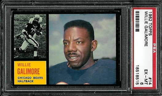 Willie Galimore - 1962 Topps #14 - PSA 6