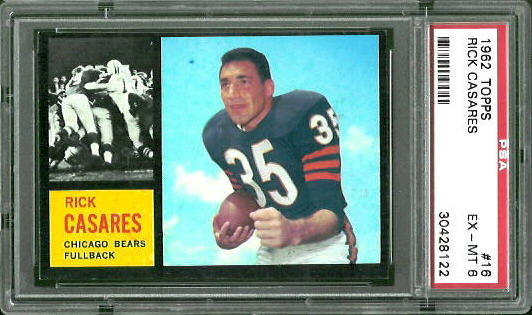 1962 Topps #16 - Rick Casares - PSA 6