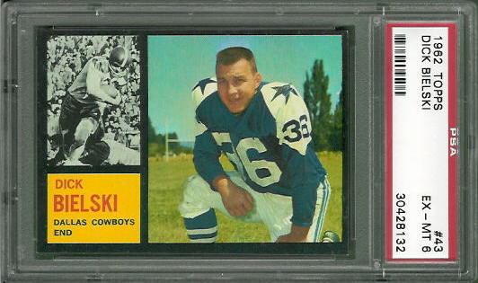 Dick Bielski - 1962 Topps #43 - PSA 6