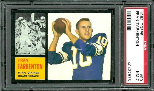 Fran Tarkenton - 1962 Topps #90 - PSA 7