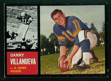 1962 Topps #85 - Danny Villanueva - exmt