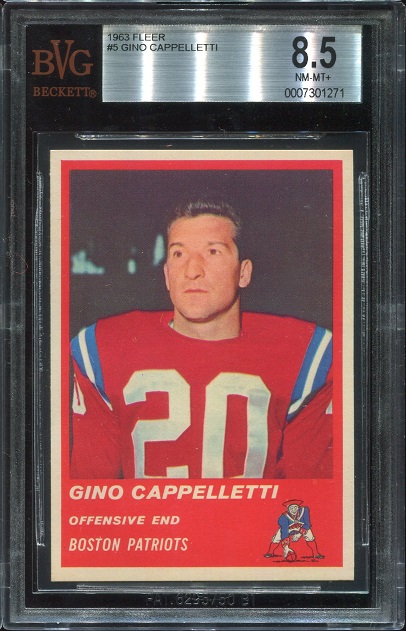 1963 Fleer #5 - Gino Cappelletti - BVG 8.5