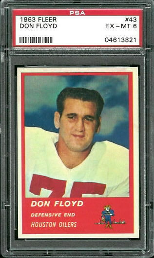 Don Floyd - 1963 Fleer #43 - PSA 6
