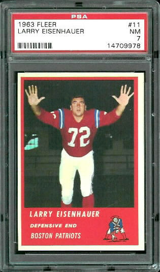 Larry Eisenhauer - 1963 Fleer #11 - PSA 7