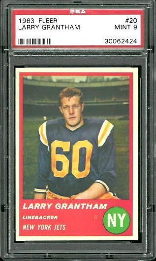 Larry Grantham - 1963 Fleer #20 - PSA 9