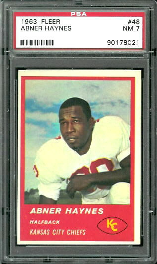 1963 Fleer #48 - Abner Haynes - PSA 7