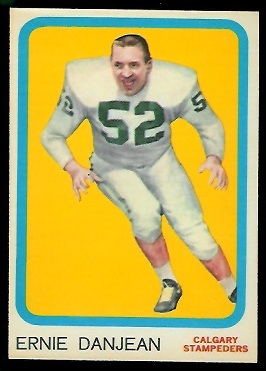 Ernie Danjean - 1963 Topps CFL #12 - exmt