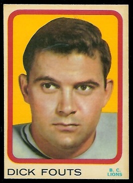 Dick Fouts - 1963 Topps CFL #2 - nm+