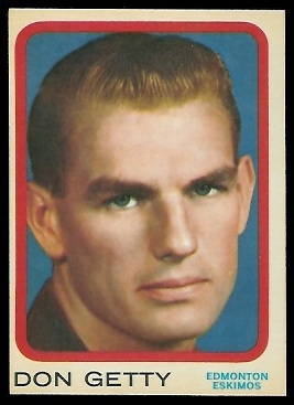 1963 Topps CFL #24 - Don Getty - nm