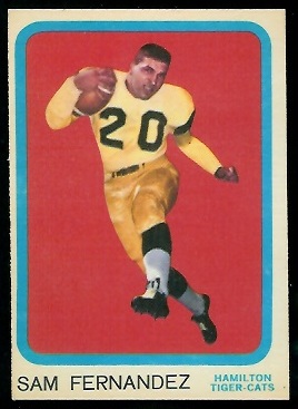 Sam Fernandez - 1963 Topps CFL #33 - exmt