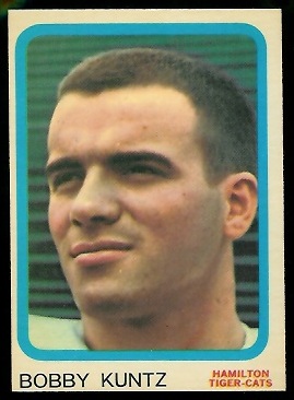 Bobby Kuntz - 1963 Topps CFL #38 - exmt