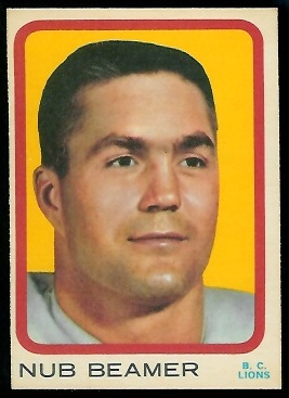Nub Beamer - 1963 Topps CFL #4 - nm