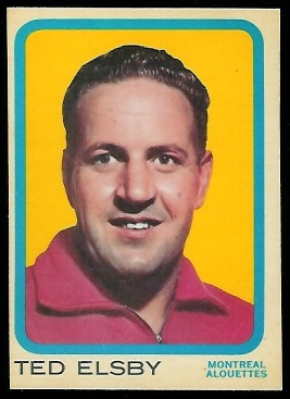 1963 Topps CFL #48 - Ted Elsby - nm