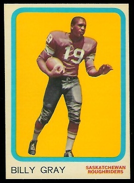 Billy Gray - 1963 Topps CFL #64 - exmt