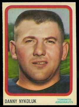 Danny Nykoluk - 1963 Topps CFL #75 - nm