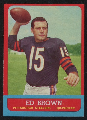 1963 Topps #122 - Ed Brown - ex
