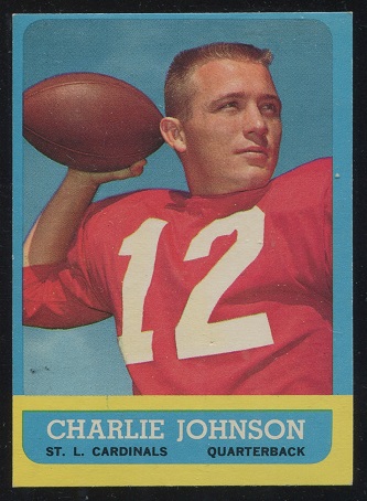 Charley Johnson - 1963 Topps #146 - exmt