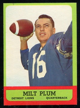 1963 Topps #25 - Milt Plum - nm