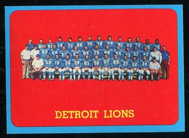 1963 Topps #36 - Detroit Lions Team - nm+